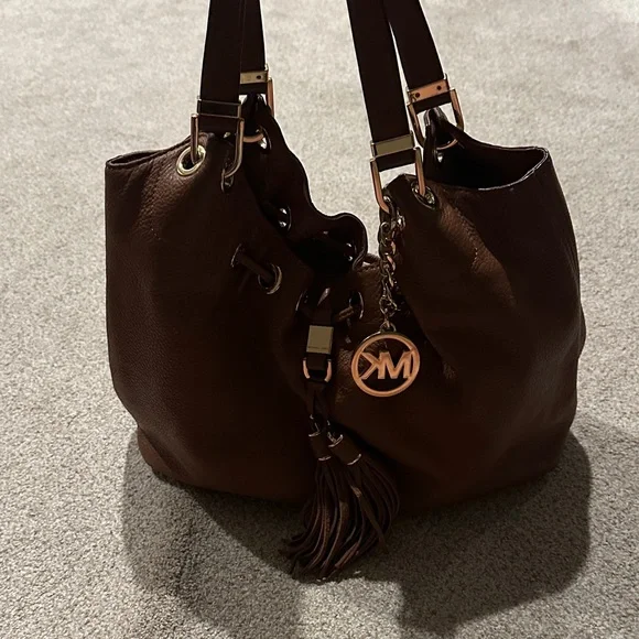 Michael Kors Brown Leather Shoulder Bag - Picture 4 of 5